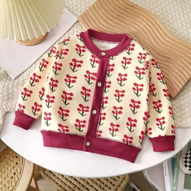 New Autumn Winter Children's Coat Knitted Jackets Boys Girls Sweater Warm Cardigans Baby Thickened Outer Sweaters 4