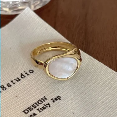 Korean High Sense Enamel Open Rings for Women Blue Green Oil Dripping Adjustable Finger Ring Geometric Exquisite Jewelry Gifts 5