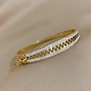 Original Zipper Bracelet Charm Bangle Stainless Steel Zip Hand Bracelets Gold Plated Luxury Jewelry for Women Designer 5
