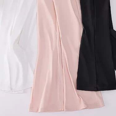 Girls High Waist Flared Pants for Spring and Autumn Kids Fashion Tight Leggings with Stylish Elastic Teenager Bottoms Clothes 6