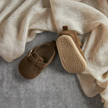 Fashion New Baby Flats Shoes Moccasins Soft Sole Non-slip First Walkers Indoor Outdoor Rubber Toddler Shoes for Girls Boys 5