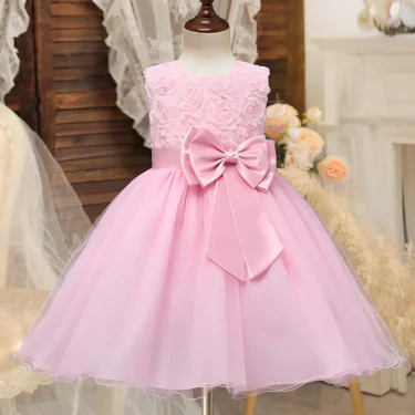 White Flower Girl Dress Kid Girls First Communion Dresses Tutu Lace Birthday Wedding Princess Bridesmaids Costume For Teen Girls 3