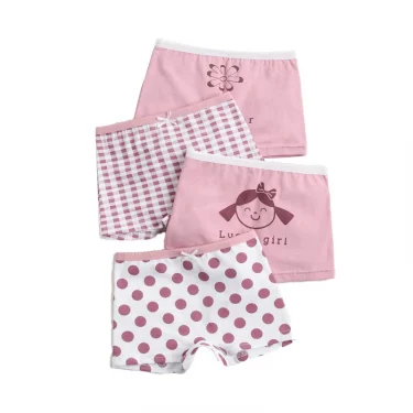 Summer Girls tank top Children's Wear Pure Cotton Crewneck Vest Strappy Tops Briefs Boxer Shorts Kid 3-8 Years Old 4