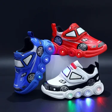 0-6Years Children Glowing Sneakers Kids Luminous SneakersBoys Girls Led Lighted Sneakers Toddler Outdoor Shoes Casual Shoes 1