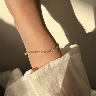Luxury Classic Full of Rhinestones 18K Gold Plated Bracelets For Women Sparkling Simple Zircon Bracelets Jewelry Birthday Gifts 2