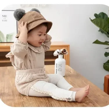 Girls Leggings Knitting Rabbit Girls Pants Soild Color Baby Pants Kids Children Leggings 0-7 Years Legings for Girls 4
