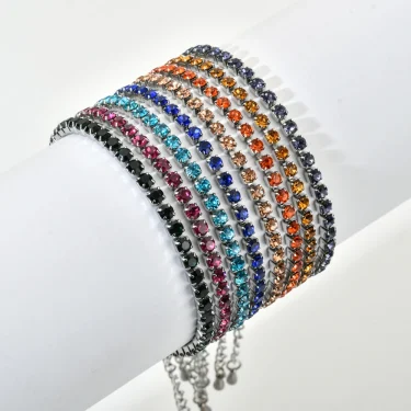 ZMZY 3mm Micro Pave Zircon Tennis Bracelet for Women New Men Bracelet Homme Stainless Steel Jewelry Accessories Wholesale 1