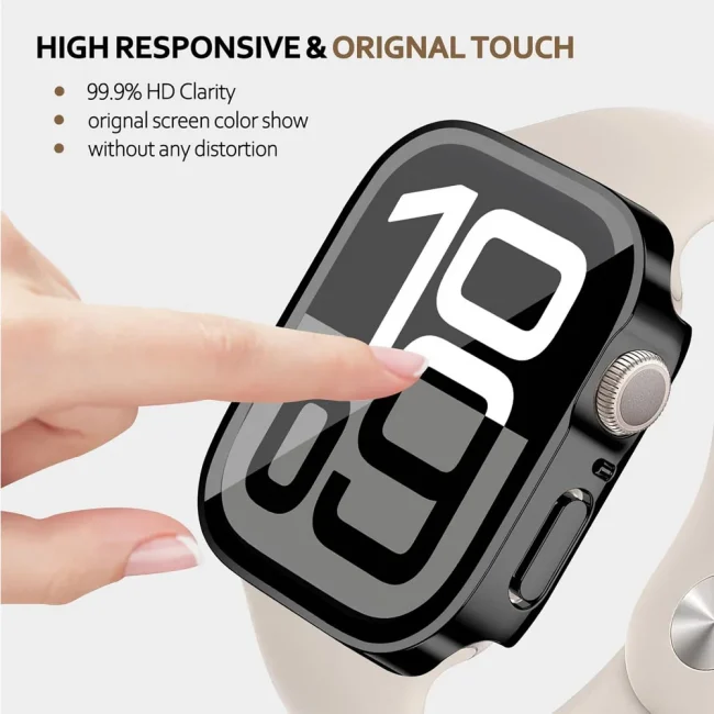 Screen Protector for Apple Watch Case 46mm 42mm 45mm 44mm 49mm 41mm 40mm Tempered Glass iWatch Series 10 7 8 9 SE 6 5 4 Ultra 2 2