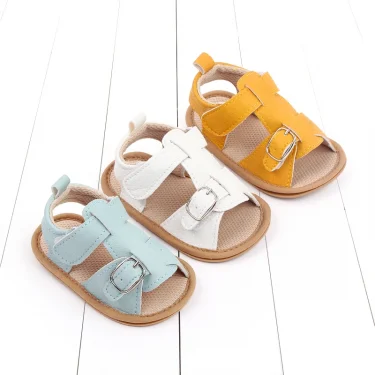 Baby Summer Sandal for Toddler 0-1 Years Casual Anti-slip Soft PU High Quality Casual Walikng Shoes Outdoor Summer Shoes D2796 1