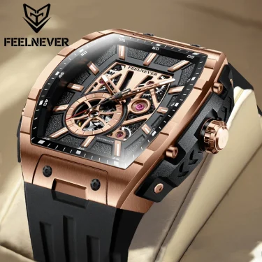 New LIGE 8250 Movement Men Mechanical Watches Men Luxury 316L Stainless Steel Sapphire Mirror Waterproof Automatic Watch for Men 2