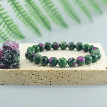 Geniune Natural Epidote Zoisite Stone Bead Bracelet Homme Quartz Lava Tiger Eye Bracelet Made of Natural Stone Jewelry for Women 3
