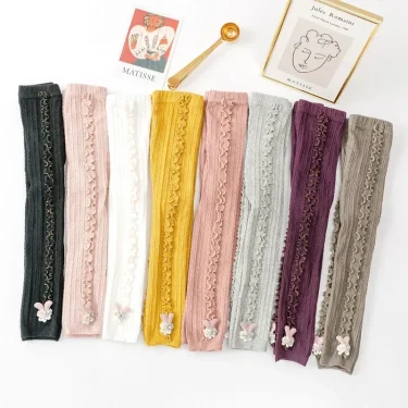 Girls Leggings Knitting Rabbit Girls Pants Soild Color Baby Pants Kids Children Leggings 0-7 Years Legings for Girls 3