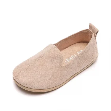 Children's Flat Shoes New Candy Color Simple Casual Shoes Loafers Slip-on Flats Lightweight Boys Girls Leather Shoes Moccasins 5