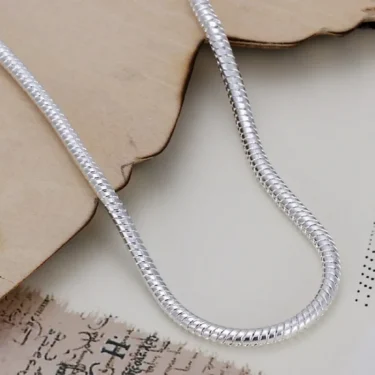 925 Sterling Silver 3MM Snake Chain Bracelets Factory Fashion Hot Top Quality Jewelry Charm Cute Women Lady Wedding 3