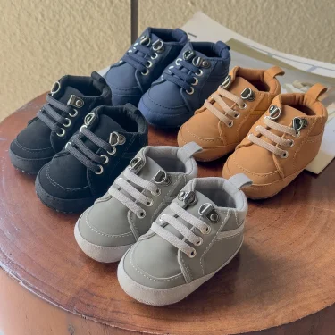 Baby Canvas Sneakers Classic Casual Baby Boy Girl Shoes Anti-slip Soft First Walkers Infant Baby Unisex Shoes 2