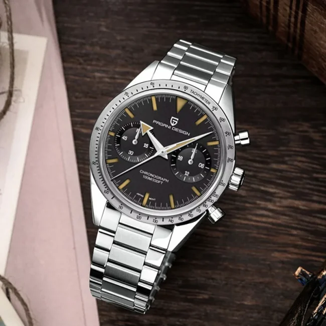2025 New PAGANI DESIGN Retro Mens Watches Moon Quartz Watch For Men Speed Sports Chronograph AR Sapphire VK64 Clock Reloj Hombre 5