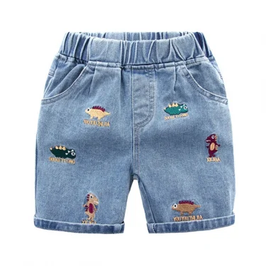 IENENS Baby Boys Shorts Girl Casual Jeans Kids Clothes Summer Short Pants 2-8 Years Clothing Boy's Loose Denim Shorts 1