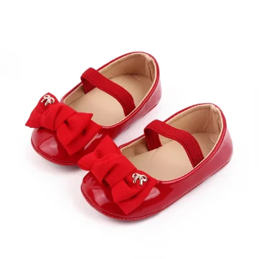 Baby Girl Shoes Cute Bowknot Toe-covered Soft PU Mary Jane Shoes Anti-slip Sole Spring Summer Sandal for 0-6-12m Baby NewFashion 3
