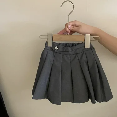 Sweaters Girl Bow Knitting Cardigan Loose Coat Autumn New Fashion Pleated Skirt 2024 Childrens Clothing Sweet Striped 3