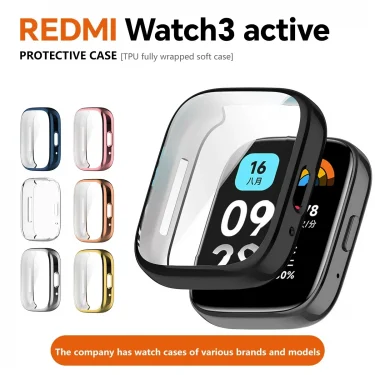 TPU Screen Protector Cover For Xiaomi Redmi Watch 3 Active/Lite Smart Watchband Case Protective Shell for Xiaomi Redmi Watch 3 1