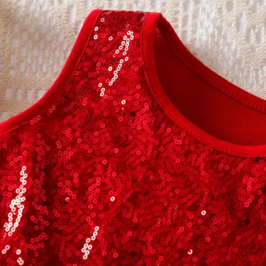 Girls Sequins Mesh Dress 2-6 Yrs Toddler Sleeveless Dresses Elegant Girl Birthday Party Princess Dress Cute Baby Summer Clothes 3