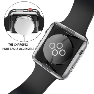 Screen Protector For Apple Watch Case 9 8 45mm 41mm 44MM 40MM 42mm Full TPU bumper Cover accessories iwatch series 7 SE 6 5 4 3 3