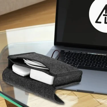 Power Adapter Case Storage Bag Felt Portable Electronic Accessories Storage Bag Portable USB Travel Cable Organizer Electronic 5