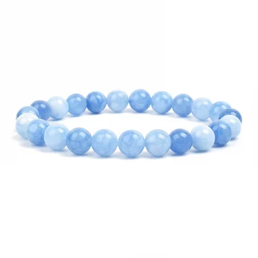 Natural Stone Beads Bracelet For Women Men Amethysts Crystal Quartzs Aquamarines Jades Jewelry Agates Elastic Bangle Bracelets 3