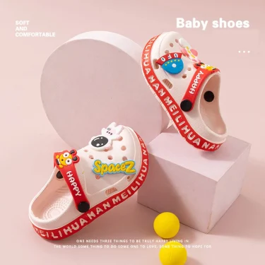 EVA ultra light boys and girls baby and toddler anti slip hole shoes children's sandals astronaut UFO sandals slippers 2