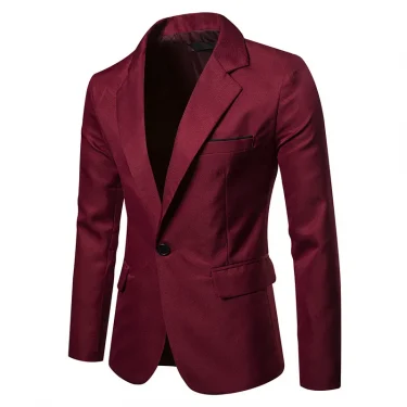 Royal Blue Blazer Men Casual Suit Solid Colour Mens Blazers Jacket Coat XXXL Size Single Button B10 2