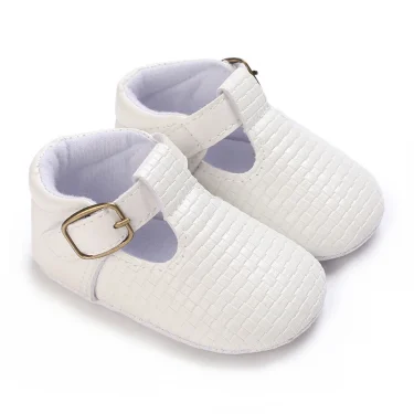 0-18M Classic Fashion Boy And Girl Flat Walking Shoes PU Soft Sole Non-slip Shoes For Newborn Babies First Walker Walking Shoes 2