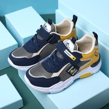 Single Net Children's Shoes Boys Sneakers Summer Breathable Non-slip Surface Girls Casual Tennis Sports Running Outdoor Shoes 2