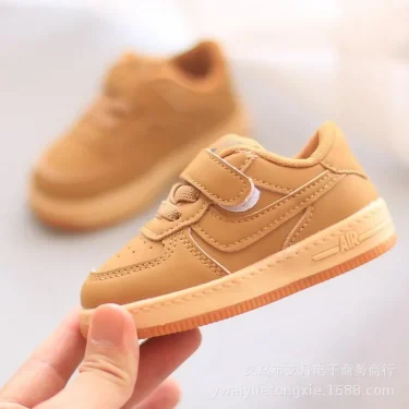 Children Sneakers Boys Girls Leather Low-Top Board Shoes Students Soft Bottom Footwear Kids Running Shoes Baby Casual Footwear 6