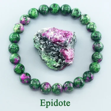 Geniune Natural Epidote Zoisite Stone Bead Bracelet Homme Quartz Lava Tiger Eye Bracelet Made of Natural Stone Jewelry for Women 1