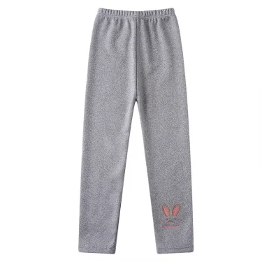 Girls Leggings Autumn Winter Thick Warm Plus Cute Fond Rabbit Children Kids Baby Bottom Part Pants 4