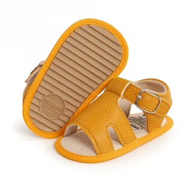 infant Sandals Fashion Soft Crib Shoes Anti Slip Summer Toddler Boys Girls First Walker Baby Soft Sole Sandals Shoes 2