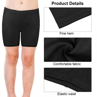 6Pcs/Set Candy Color Cotton Girls Short Safety Pants Kids Underwear Leggings Children Summer Cute Shorts Underpants for 2-10Y 6