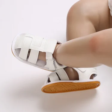 Toddler First Walker Baby Crib Newborn Baby Summer Sandals Infant Boy Girl Shoes Rubber Soft Sole Non-Slip 5