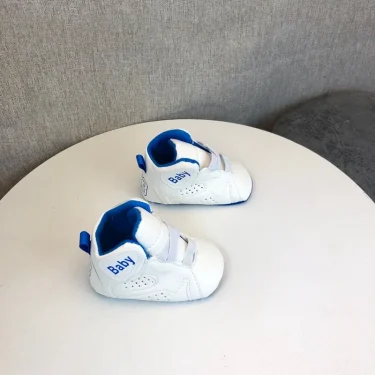 Spring and Autumn Season 0-18M Fashion High Top Baby Shoes Boys Basketball Shoes Sports Shoes Casual Anti slip First Step Shoes 3