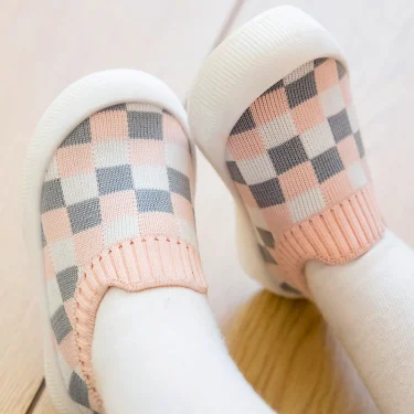 1pair 6m-3years Unisex Spring/Autumn Toddler Baby Soft Sole Walking Shoes With Anti-Skid Design, Outdoor Casual Shoes Sneakers 6