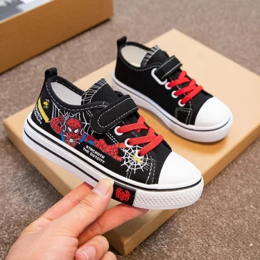 Disney Spiderman Children Canvas Shoes Girls Running Sneakers Spring Fashion Teenager Kid 3