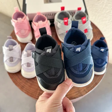 Baby Boys Girls Shoes Non-Slip Rubber Sole High-Top PU Leather Sneakers Infant First Walking Shoes Toddler Crib Shoes Newborn Lo 1