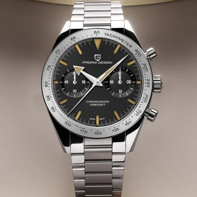 2025 New PAGANI DESIGN Retro Mens Watches Moon Quartz Watch For Men Speed Sports Chronograph AR Sapphire VK64 Clock Reloj Hombre 3