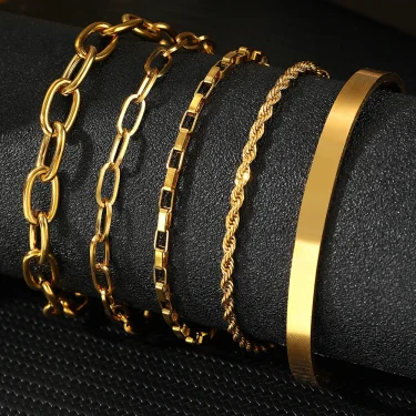 Stainless Steel Bracelet New design multi-style bracelet patchwork Light Luxury Premium Bracelet For Women Jewelry Party Wear 4