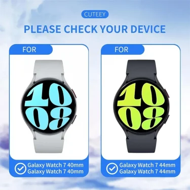 Glass+Case for Samsung Galaxy Watch 7 Waterproof PC Galaxy Watch 6 5 4 40mm 44mm Cover Galaxy Watch FE Cover+Screen Protector 3
