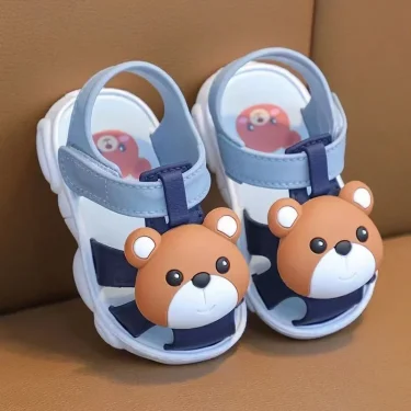High Quality Comfortable Breathable Baby Children Outdoor Sandals Simple Versatile Cute Cartoon Boys Girls Infants Walking Shoes 2