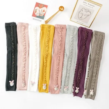 Warm Cotton Girls Leggings Knitting Rabbit Girls Pants Soild Color Baby Pants Kids Children Leggings 0-7 Years 2