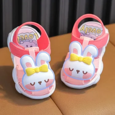 High Quality Comfortable Breathable Baby Children Outdoor Sandals Simple Versatile Cute Cartoon Boys Girls Infants Walking Shoes 4