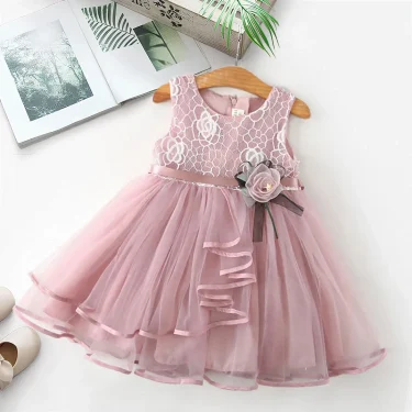 Baby Girls Dress Casual Costume Kids Dresses for 2-6Y Girl Flower Baby Dress Girl Party Little Prince Tutu Summer Dress Vestidos 1