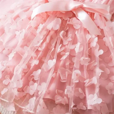 Girls Long Sleeves Dress for Floral 2024 New Autumn Dresses for Girls 2 to 6 Years Baby's Birthday Princess Wedding Party Dress 6